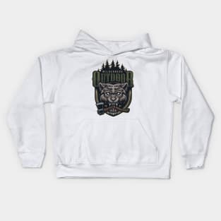 wolf artwork Kids Hoodie